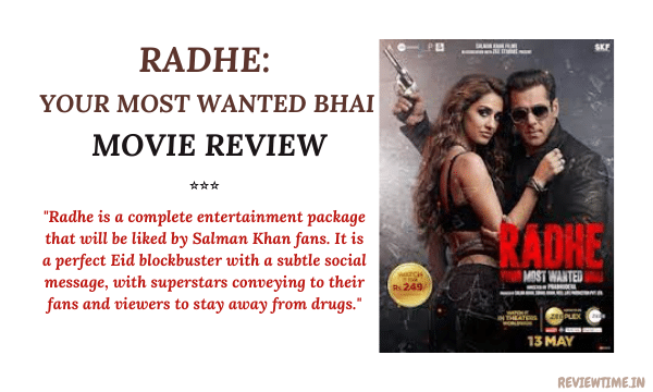 You are currently viewing Radhe Movie Review, Cast, Story, Ratings, Trailer